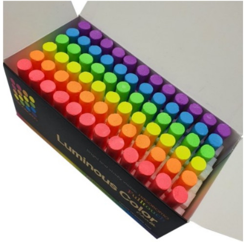 하고로모  풀터치 탄산분필 형광 혼합 6색