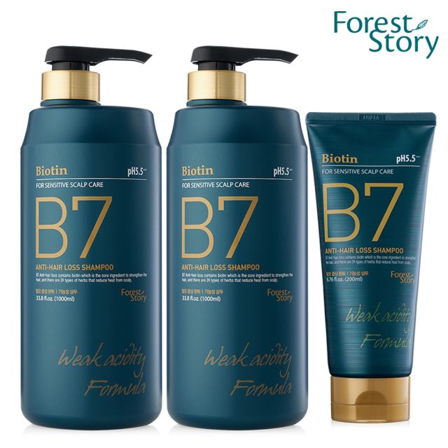 포레스트스토리 B7 안티 헤어로스 샴푸 1000ml+ 200ml