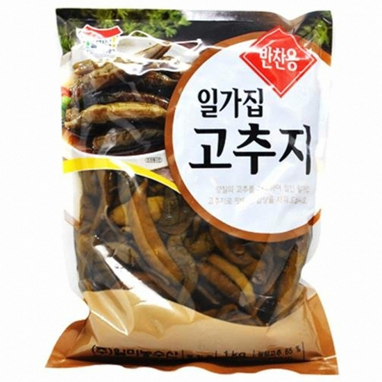일미농수산 일가집 일미 고추지 1kg 2개 무말랭이 깻잎장아찌