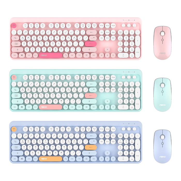 ABKO  WKM01 무선 키보드 마우스 세트