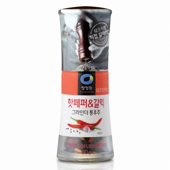 청정원 핫페퍼&갈릭 그라인더 통후추 30g