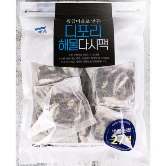 바다원 디포리 해물다시팩 405g