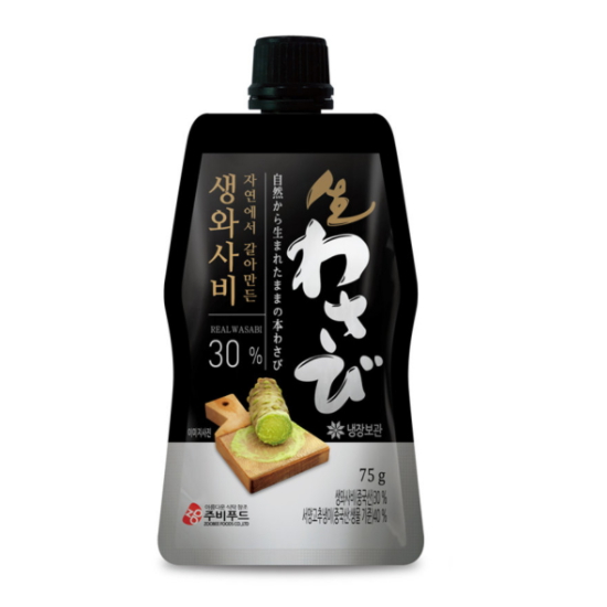 주비푸드 자연에서 갈아만든 생와사비 30% 75g