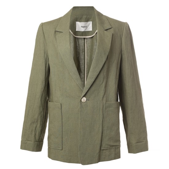 시에로 PTF853아웃포켓 싱글단추의 린넨 JK SG2JKF053