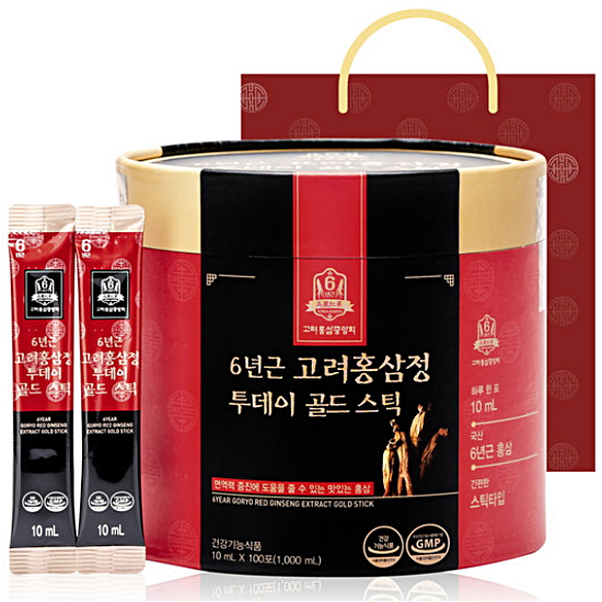 고려홍삼중앙회 6년근 고려홍삼정 투데이 골드 스틱 10ml 100포