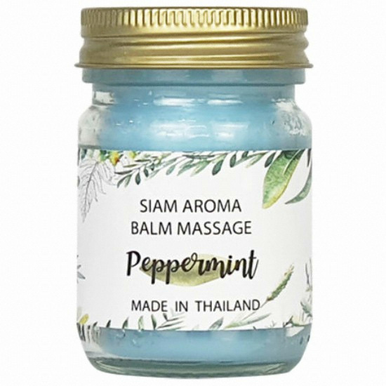 시암아로마 아로마 야몽 페파민트 6개 아로마 야몽 페퍼민트 6개 크림 마사지 용품 태국 초록 천연 바르는 향기 타이 스파 힐링