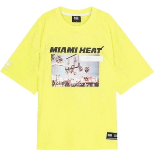 NBA MIA HEAT 실사프린트 메쉬 반팔 티셔츠 N202TS224P