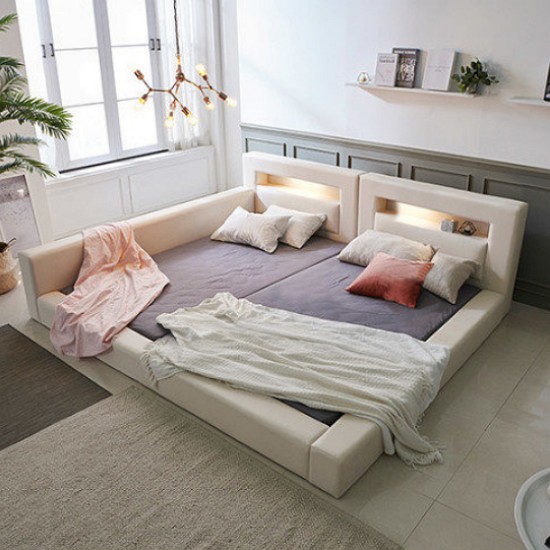 삼익가구 렉스 밸런스 LED 패밀리침대 SS+SS