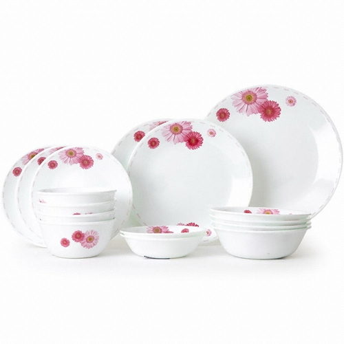 코렐 핑크데이지 4인 홈세트 16P