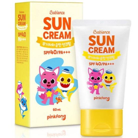 베비언스 핑크퐁 무기자차 순한 선크림 60ml
