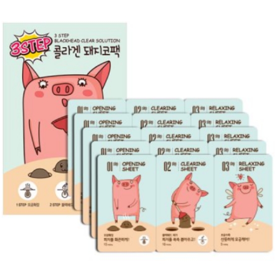 이너프 보니벨 3STEP 콜라겐 돼지코팩 5매