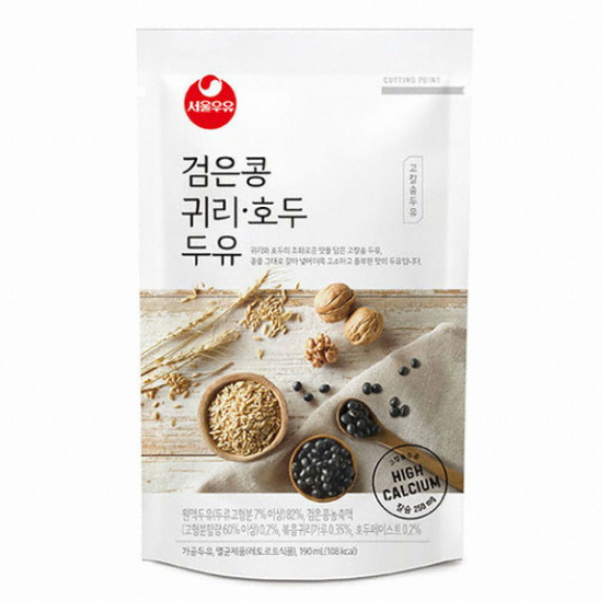 서울우유 검은콩 귀리 호두 두유 190ml
