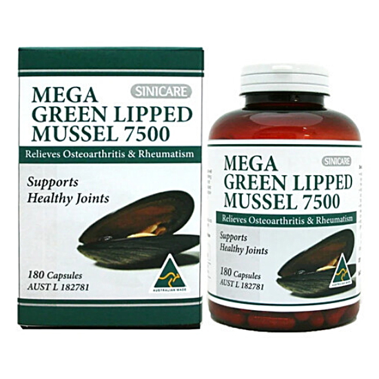 시니케어 메가 초록입홍합 7500mg 180정