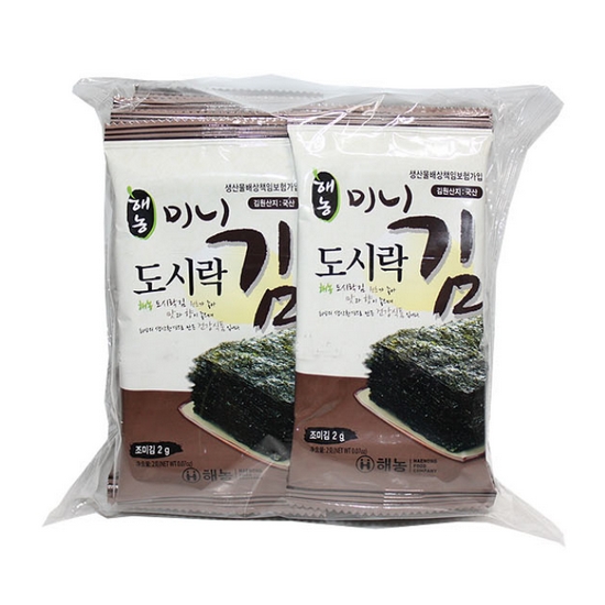 해농식품  미니 도시락김 2g