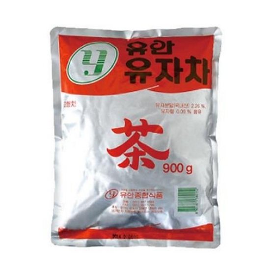 유안 자판기용 유자 차 분말 900g 2개
