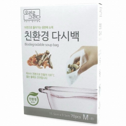 티앤씨일렉트로닉스  요리를그리다 PLA 생분해 다시백 중형 70매