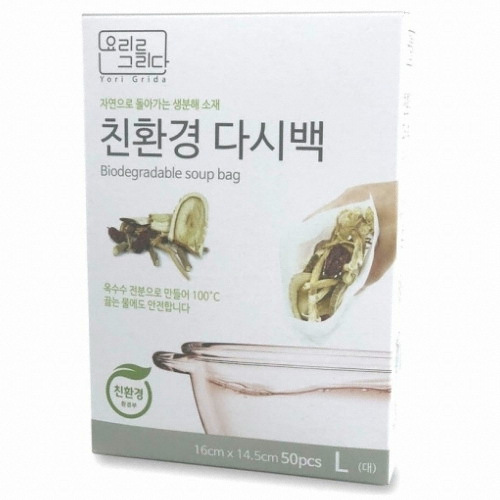 티앤씨일렉트로닉스  요리를그리다 PLA 생분해 다시백 대형 50매