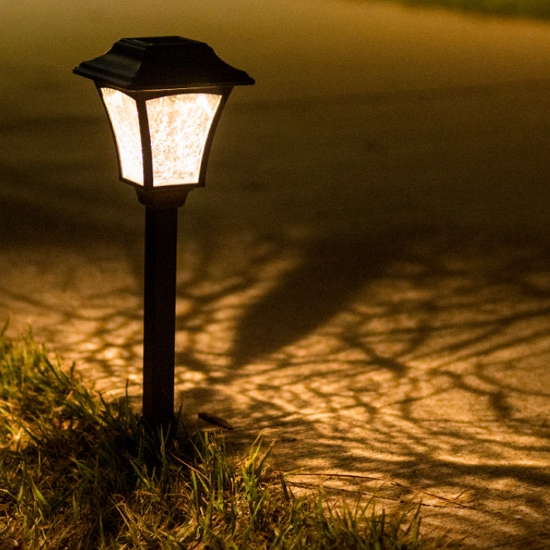 라이트컴 COMS LED 태양광 유리형 정원등