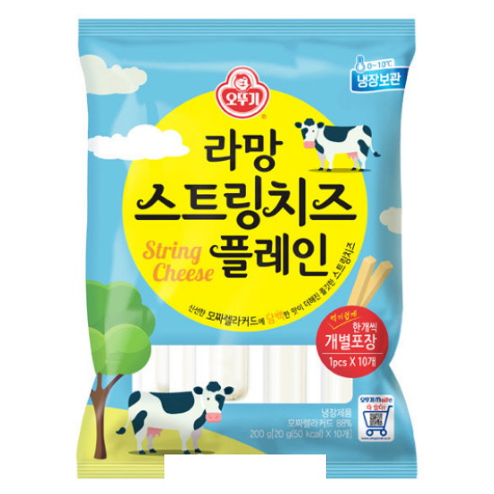 오뚜기  라망 스트링치즈 플레인 20G 10입