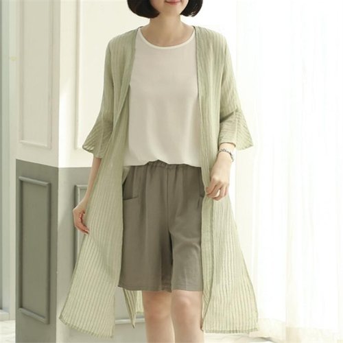 웬디즈갤러리 소매 러플 로브 가디건VCD008