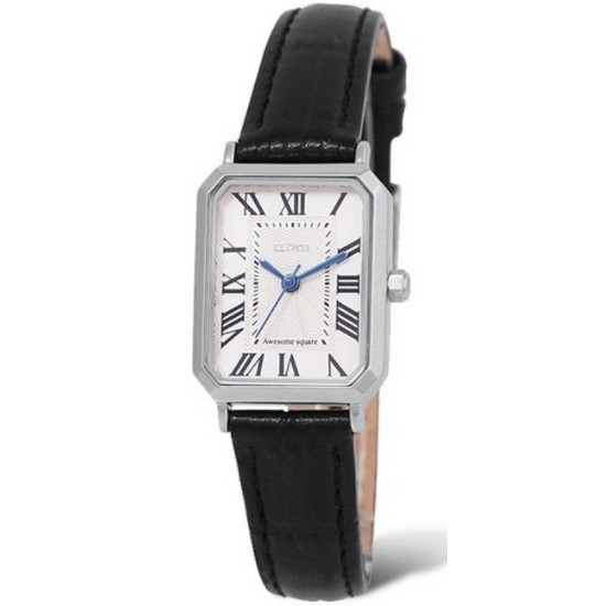 로이드 어썸스퀘어 클래식 시그니처 실버블랙 가죽시계 LL2G20410XSB