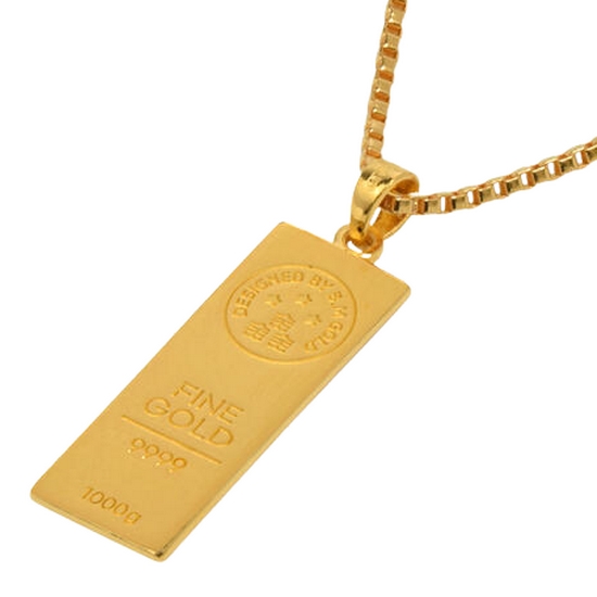 혼골드모아 골드모아 24K 순금 골드바 목걸이 37.5g 박스체인