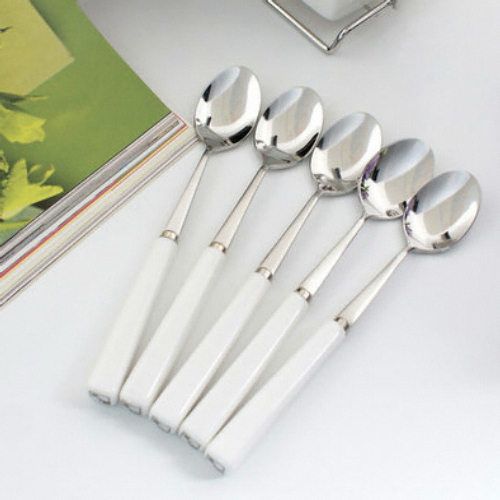 현우 블랙앤화이트사각대티스픈티포크10P 박스