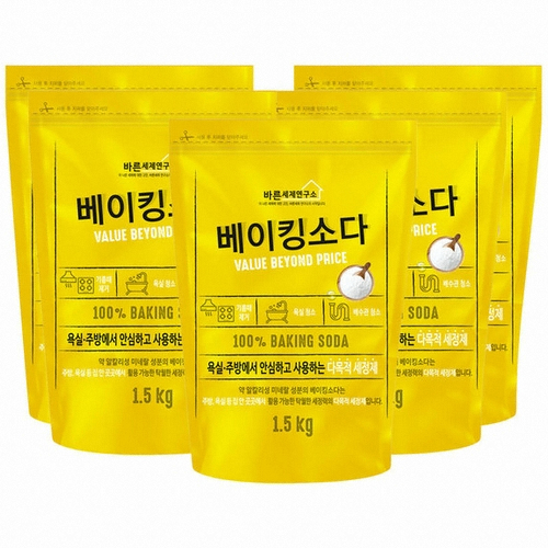 바른세제연구소 바른세제연구소 베이킹소다 1.5kg  5개