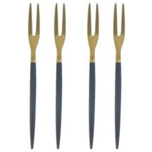 큐티폴 고아 블랙골드 오리엔탈 포크 4P