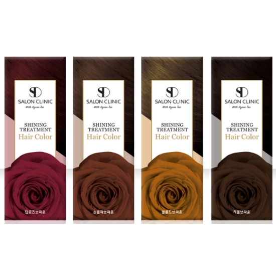 아름다운화장품 청담 살롱 클리닉 블론드브라운 밝은 갈색  셀프 염색약 2세트