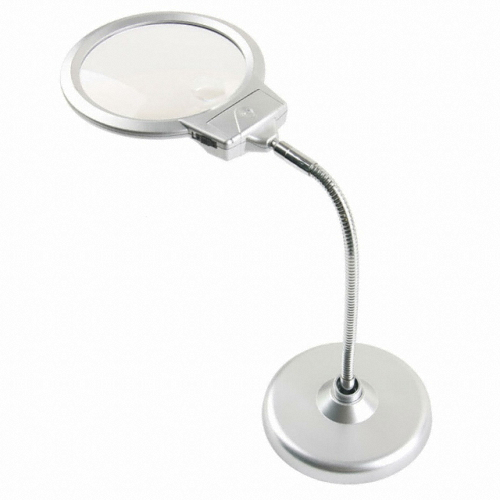 Coms LED 조명 스탠드 돋보기 2X/5X IT801
