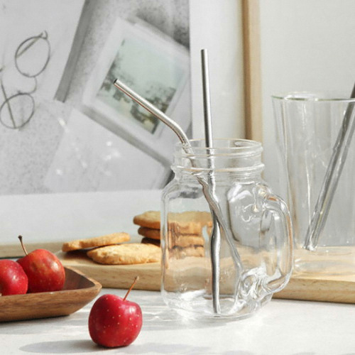 스텐레스 빨대세트 혼합 3p 일자형,커브형,청소솔