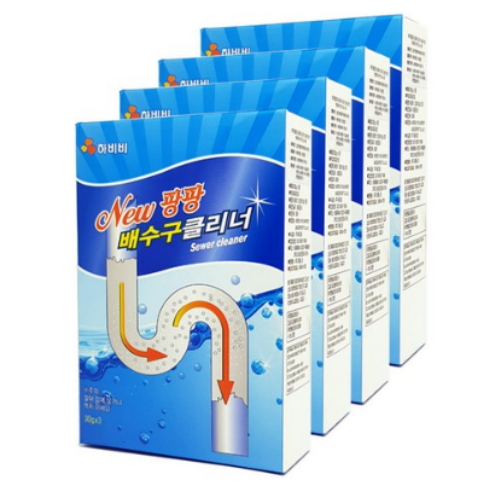 하비비 청개구리 배수구 클리너 30g 3개입