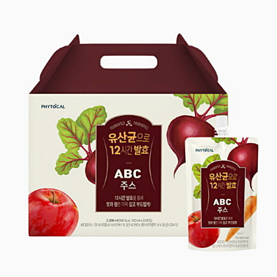  웰팜 파이토컬 유산균으로 12시간 발효 ABC주스 100ml[20개]