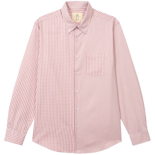 더셔츠스튜디오 핑크루즈핏믹스체크버튼다운셔츠 TSS119