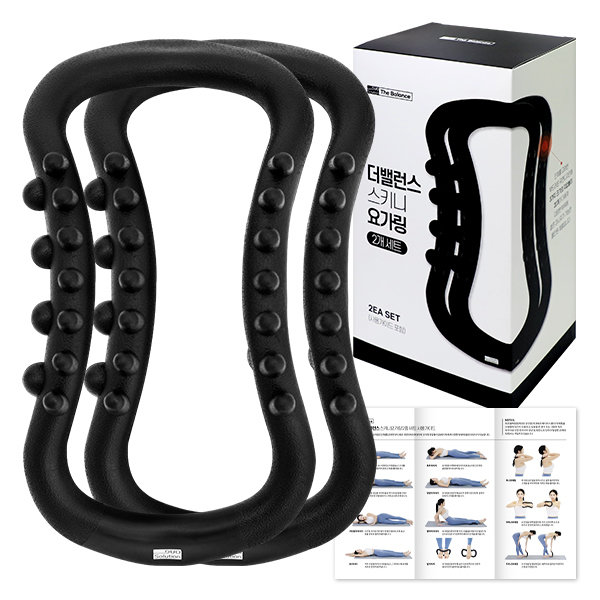 듀오솔루션  더밸런스 스키니 종아리 마사지 요가링 세트