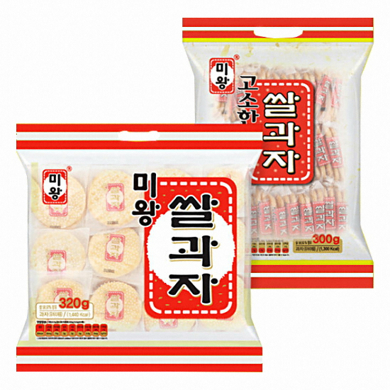 리말트식품  미왕 쌀과자 미왕 270gX5 고소한 250gX5봉 /과자/간식