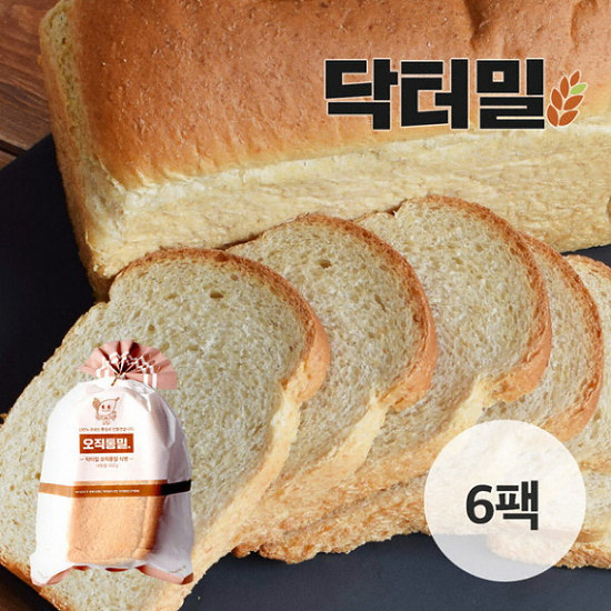 닥터밀  오직통밀 식빵 6팩