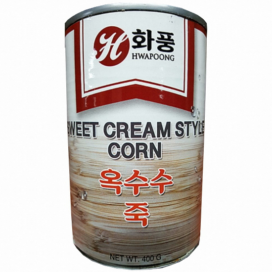 화풍  스위트 크림 스타일 콘 옥수수 425g 옥수수죽