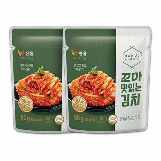 한울 꼬마 맛있는 김치 80g [5개] - 에누리 가격비교