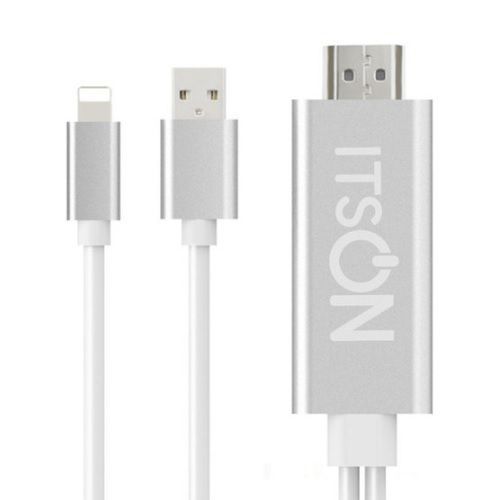 잇츠온  씨케이코리아  아이폰 8핀 스마트폰 TV연결 MHL 미러링 케이블 IT-MHL8