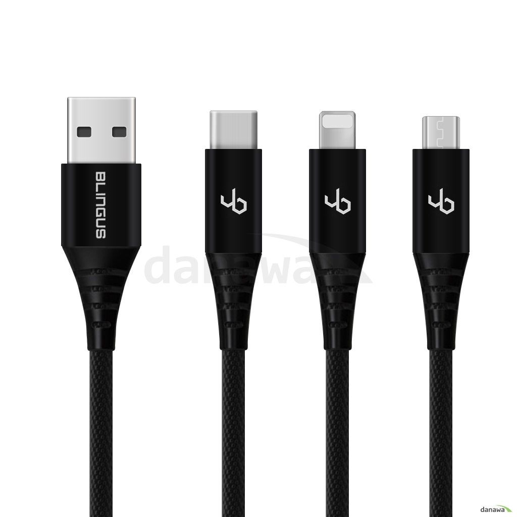 블링어스  디아벨 3in1 멀티 충전 케이블