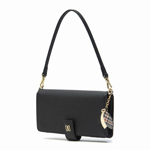 닥스 여성 그린 체크플라워 스마트폰 장지갑_DCHO0F308E2