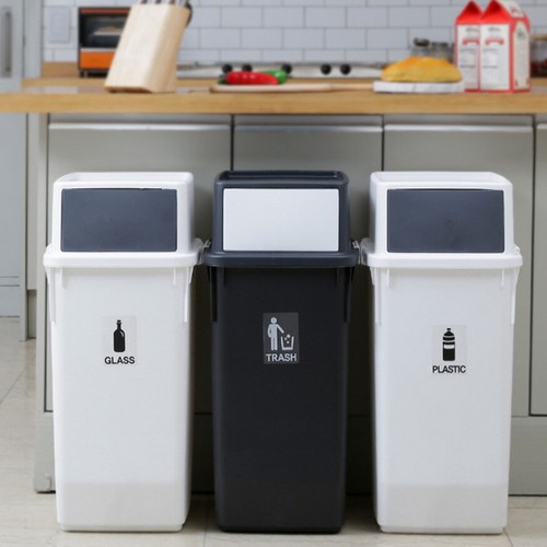 엔플라스틱  라이피스트 컬러빈 분리수거함 롱바디 60L