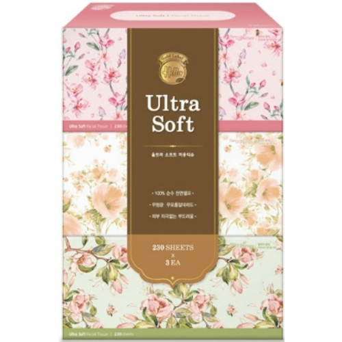 헬로 울트라 소프트 미용티슈 230매 (3입)