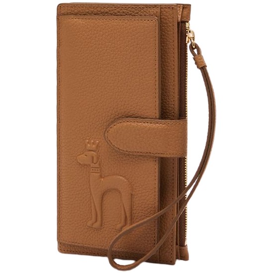 헤지스 여성 엠보 퍼피 스트랩 장지갑_HIHO0F253W2