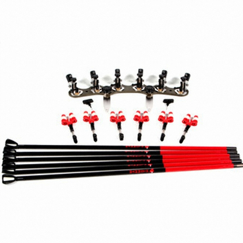 한강테크  맘모스 받침틀 6구 스텐 1단