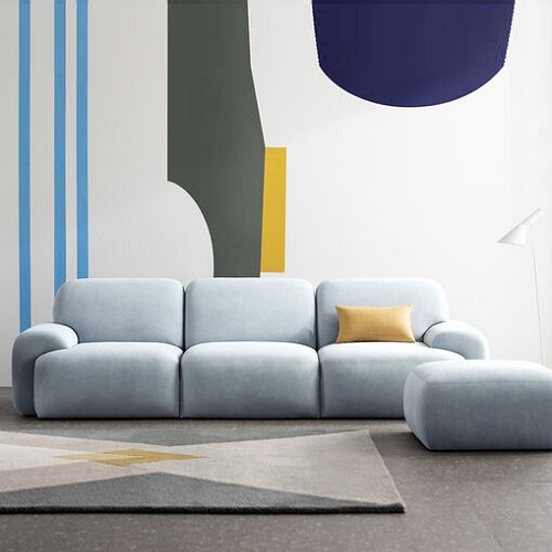 에싸 벨루가 컴팩트 러스티카 패브릭 소파 4인용