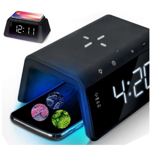 아임커머스 UM2 알람시계 살균 무선충전기 AL700UV