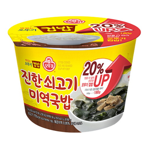 오뚜기  컵밥 진한 쇠고기 미역국밥 314g